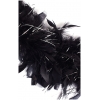 Marabou Boa Turkey Black Metallic Silver